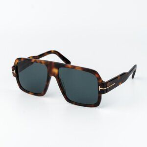 Tom Ford CAMDEN Women Sunglasses Havana Blue Pilot FT0933/S 53V NEW AUTHENTIC